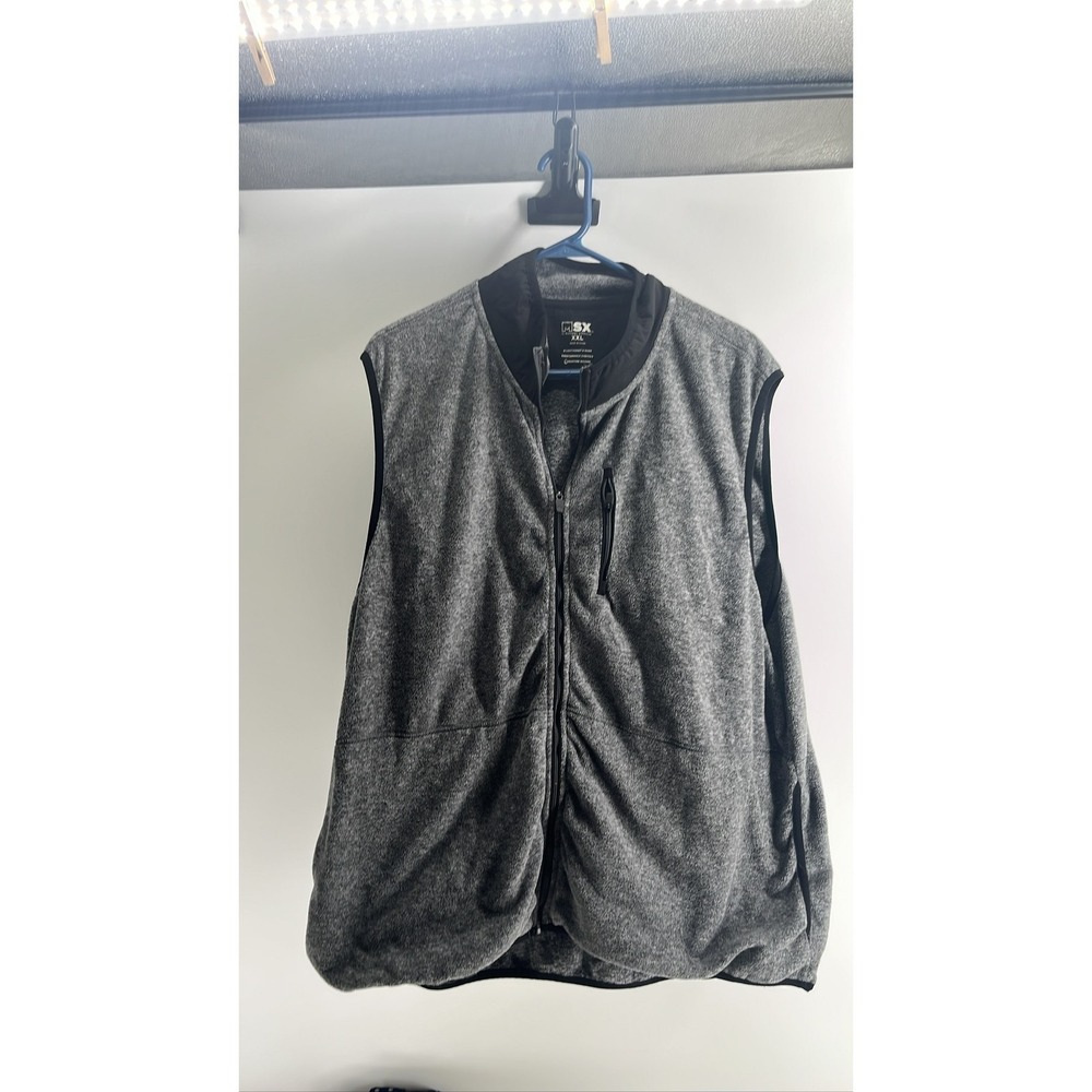 MSX Michael Strahan Mens XXL Gray Fleece Vest‎